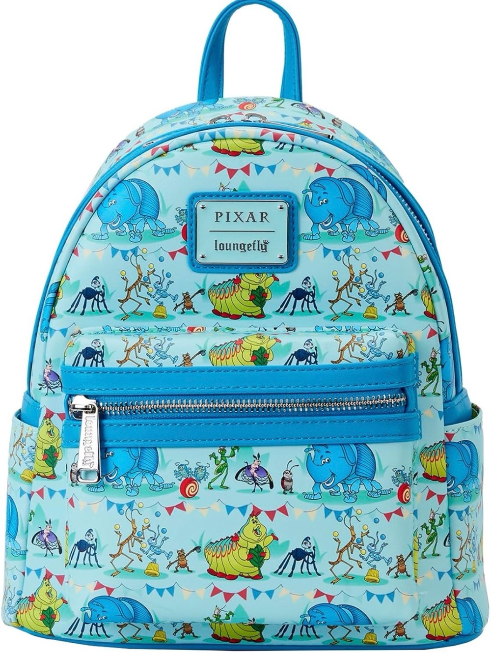 Loungefly Blue A Bug’s Life Circus Character Mini Backpack